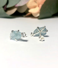 Load image into Gallery viewer, Aquamarine studs