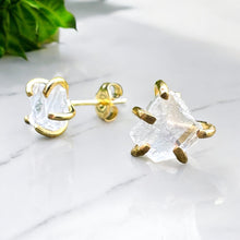 Load image into Gallery viewer, Clear Quartz Earrings