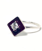 Load image into Gallery viewer, Diamond with Black Onyx Statement Ring