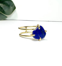 Load image into Gallery viewer, Lapis lazuli Double Band Ring