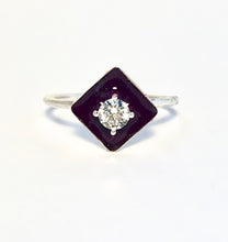 Load image into Gallery viewer, Diamond with Black Onyx Statement Ring