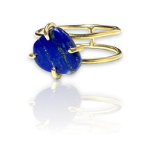 Load image into Gallery viewer, Lapis lazuli Double Band Ring
