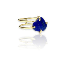 Load image into Gallery viewer, Lapis lazuli Double Band Ring
