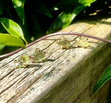 Load image into Gallery viewer, Peridot studs: August birthstone earrings