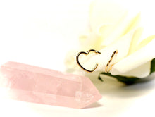 Load image into Gallery viewer, Heart hoop earrings