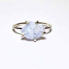 Load image into Gallery viewer, Blue lace agate ring in sterling silver