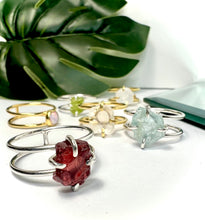 Load image into Gallery viewer, Lapis lazuli Double Band Ring