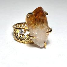 Load image into Gallery viewer, Citrine Cocktail Ring -Large