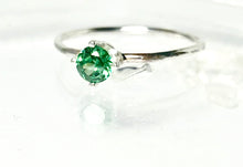 Load image into Gallery viewer, Birthstone Stacking Ring in silver