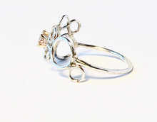 Load image into Gallery viewer, Eternity Circle Ring in silver and Peach Morganite