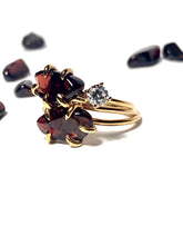 Load image into Gallery viewer, Garnet Ring With Accent