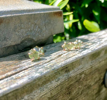 Load image into Gallery viewer, Peridot studs: August birthstone earrings