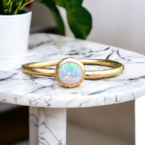 Opal ring 4mm