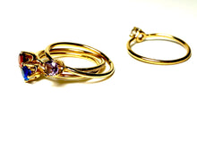 Load image into Gallery viewer, Birthstone Ring in Gold Vermeil