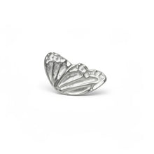 Load image into Gallery viewer, Silver butterfly charm on a white background