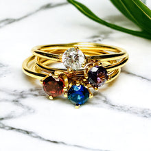 Load image into Gallery viewer, Birthstone Ring in Gold Vermeil