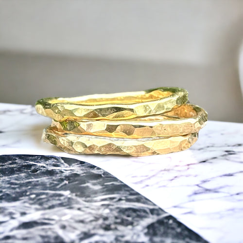 Texture stacking ring set of 3
