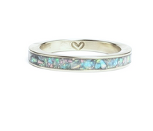 Load image into Gallery viewer, Personalized Opal Inlay Ring, Sterling Silver or Gold