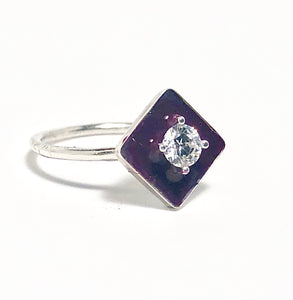 Diamond with Black Onyx Statement Ring