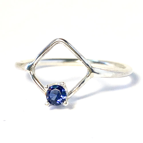 Petite Diamond Shaped Ring