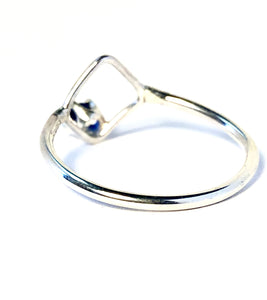 Petite Diamond Shaped Ring