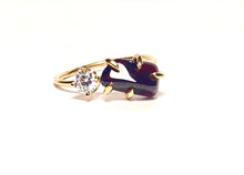 Load image into Gallery viewer, Garnet Ring With Accent