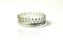 Load image into Gallery viewer, Crown ring in sterling silver