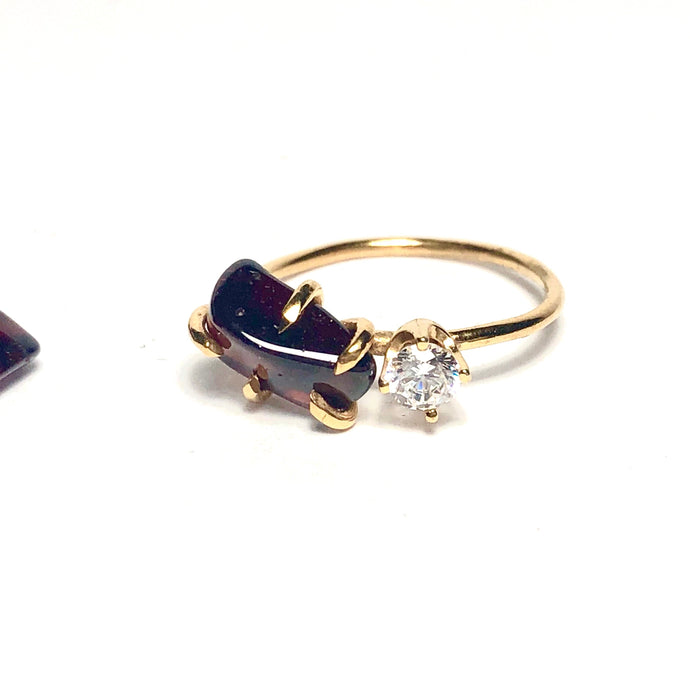 Garnet Ring With Accent