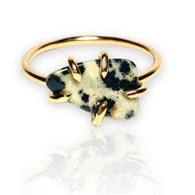 Load image into Gallery viewer, Dalmatian Jasper Ring