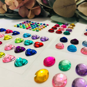 3D Gem Stickers Self Adhesive Jewel Crafts Sparkly Rhinestone Stickers  Crystal Sticker for Kids DIY Decorations