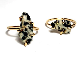 Dalmatian Jasper Ring
